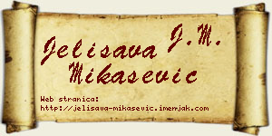 Jelisava Mikašević vizit kartica